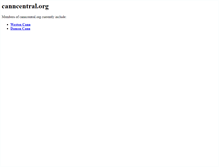Tablet Screenshot of canncentral.org